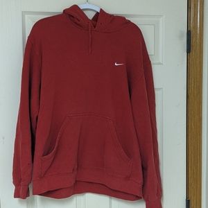 Nike hooded sweatshirt, red, size xl
